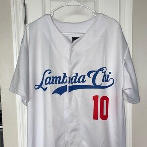 Lambda Chi White and Blue Men's Jersey